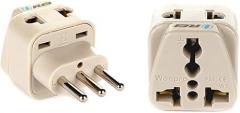 OREI USA to Italy, Libya, Chile & More (Type L) Travel Adapter Plug - 2 in 1 - CE Certified - RoHS Compliant -2-Pack (DB-12A-2PK)