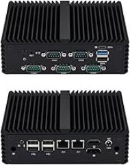 Qotom Fanless Mini Industrial PC Q10721X Celeron N5100 Processor up to 2.8 GHz CPU TDP 6W 2 LAN 5 COM-4GB RAM 128GB SSD