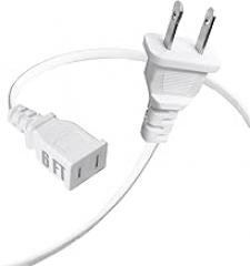 6FT Short White Slim 2 Prong Polarized Extension Cord ，18/21250V 10A/125V Male to Female Indoor Thin, Single Outlet for Small Home Appliances, Lamps, Chargers, Office Electronics & Festive Decor