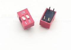 Sunnyskar 20PCS/Lot DIP Switch 2 Way 2.54mm Switch Red Switch Electronic