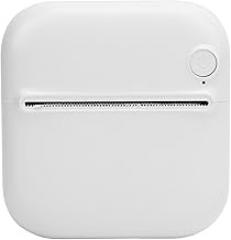 Zunate Mini Thermal Printer, Portable Photo Printer Picture Label Maker, Set BT APP Control 203DPI Black and White, Pocket Label Maker Suitable for Creative Kids DIY, Diaries, Photos