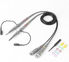 Precision BNC Oscilloscope Probe Kit 100Mhz Scope Clip 1X 10X Switchable Test Cable for Electronics Testing