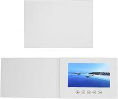 Yoidesu Video Greeting Card, 720P HD Video Playback Electronic Greeting Card with 4:3 Aspect Ratio, for Wedding Decorations, High End Restaurants, Clothing Stores, Etc (5inch)