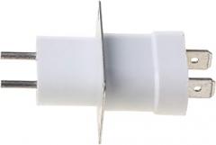 Home Electronic Microwave Oven Magnetron Filament 4 Pin Socket Converter White