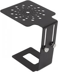 Coffee Weighing Rack, Stainless Steel Coffee Machine Weighing Rack Height Adjustable Leakage Design Electronic Scale Rack for Home Bar Kitchen (Black)