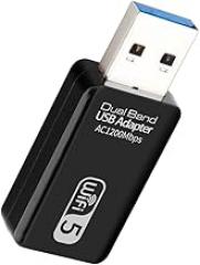 5G WF Adaptier WF USaB 3.0 Adaptier 1200Mbps Wireletss Network Card WF DongIe Signal Adapter LAN Ethernet Adaptor for Pc Laptop New 2026 High for Electronic Component, Precision