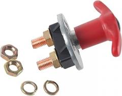 HMY OE:443815432020 Heavy Duty Battery Isolator Switch Disconnect 250 Amp 12V-60V Power Cut Off Kill with Cooper Terminal 1000A XY01 for auto Electronics,Boat, Racing car, Van, Truck Model 1