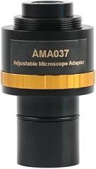 0.37X 0.5X 0.75X Focusable Microscope Electronic Eyepiece C Mount Adapter Lens to 23.2mm Interface for Video Microscope Camera(AMA037 AMA050)