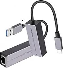 2500Mbps USaB Ethernet Adaptier 2.5G USaB3.0 Network Card 3 LAN Internet Adaptier for Laptop Pc Maic Os USaB - A/C New 2026 High for Electronic Component, Precision