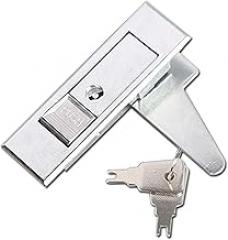 Zinc Alloy Electronic Lock Red Silver Push Button Cinet Cam Lock Panel Locks Push to Open Cinets Tool Fire Boxs(4sets-White-B)