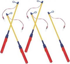 Totority Glow Lantern Poles Led Lights 5pcs Rechargeable Electronic Lantern Walking Stick for Outdoor