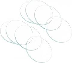 CoCud Watch Crystal Len Glass, 19mm Dia. Optical Glass Single Dome Face Crystals Replacement Lens Clear - (Applications: for Watchmaker Repair Electronic Mechanical Watch), 8-Pieces