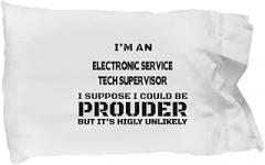 Amorfos Electronic Service Tech Supervisor Gifts - Electronic Service Tech Supervisor Pillowcase, Electronic Service Technician Supervisor Creative and Soft Pillow Case - Pillowcase for Professionals
