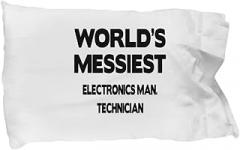 Amorfos Electronics Man. Technician Appreciation Gifts - Electronics Man. Technician Pillowcase for Women & Men, Great Electronics Manufacturing Technician Creative Thank You/Gift, Standard Size