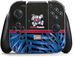 Skinit Decal Gaming Skin Compatible with Nintendo Switch Joy Con Controller - Officially Licensed NBA Denver Nuggets Retro Palms Design
