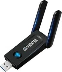 1300Mbps USpB VViFi Adaptier VViFi 5 Ethernet Network Card Dual Band 5G 2.4G USpB3.0 VViFi DongIe for Win 7/10/11 Laptop PC Signal Adaptier New 2026 High for Reliable Electronic Component