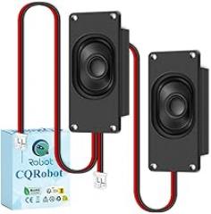 CQRobot Miniature Loudspeaker 3 Watt 4 Ohm Passive Enclosed Audio/Woofer Speaker Compatible with Arduino Board. JST-PH 2.0 mm 2-Pin Interface, for a Variety of Small DIY Electronic Projects.