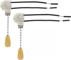 2pcs Modern Style Pull Lamp Parts Ceiling Pull Chain Wall Sconce Switch Unique Decorative