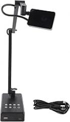 4K USB Document Camera with 360 Rotation, Foldable Live Demo Camera for Teachers, 30fps HD Webcam with 3 Level LED Light, Expandable Base for Win OS X Chrome