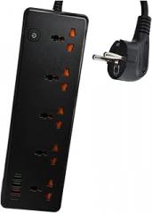 EU Power Strip Plug Strip 2500W Extension Socket Overload Protection Multi Plug USpB Charrger USpB C Charrger 10A 100V-250V New 2026 High for Reliable Electronic Component