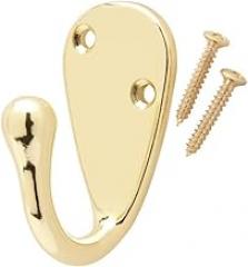 Everbilt Bright Brass Single Robe Hook
