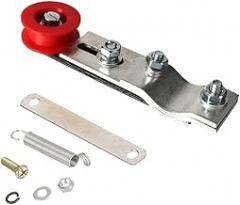 Spring Bearing Chain Idler Tensioner Adjustable Bracket Pulley Kit for 49cc 60cc 66cc 80cc Gas Engine Motorized Bicycle Parts(Black-Red)