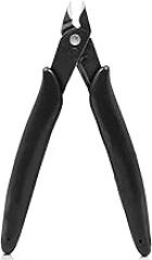 Micro Wire Cutters Precision Flush Cutter Pliers for Jewelry Making Electronics Craft 5 Inch Mini Side Cutting Nippers for Zip Ties Plastic Models and Hobby Projects Black