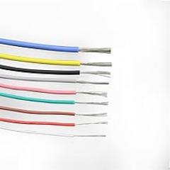 Outdoor Extension 2 Meters Soft 3KV DIY LED Electronic Cable 32AWG to 12AWG UL3239 Flexible Insulated Silicone Copper Wire Solar sheathed (Color : Green, Size : 2 Meters 26AWG)