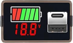 DC8-100V DC8-30V Battreriy Capacity Indicator USpB Type-C LED Car VoltTrackier Metier-Thitium Lead-Acid Battreriy Charge Level Tester New 2026 High for Reliable Electronic Component