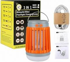 Solar USB Mosquito Killer Light Electronic Fly Bug Insect Zapper Trap Pest Lamp
