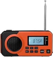 Camping Portable Radio, Solar- Powered AM FM Receiver, Flashlight Device with Rechargeable Battery, Outdoor Electronics Tool for Travel Hiking Urgency Preparedness Survival Home Adventures