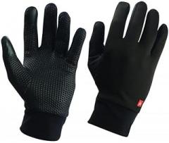 Arva Grip Gloves for Ski Touring and Mountaineering, Silicone Grip and Finger+ Technology for Smartphone and Electronic Compatibility, Winter and Snowsport Use Gloves, Black