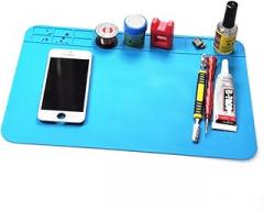 TEHAUX 2pcs Silicone Repair Pad for Electronics Maintenance Heat Insulation Mat for Parts Organization for Safe Screw Storage and Easy Repairs