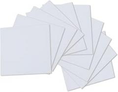 Alumina Ceramic Plate Insulating Alumina Ceramic Sheet for Electronic Accessories, Side Length 1cm,Thickness:0.25mm