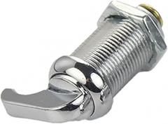 Cam Lock for Cabinets, Lockers, and Tool Boxes | Keyless Zinc Alloy Rotary Cylinder Lock with Chrome Finish | Compatible with Metal, Wood, Electronic Enclosures(30mm)