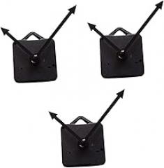 Uonlytech 3pcs Quartz Clock Movement Silent Sweep Second Electronic Clock Hands Wall No Ticking Noise Accessories