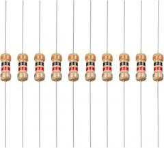 YOKIVE 100 PCS Carbon Film Resistors, 1/4W 3K Ohm 5% Tolerances Resistor, Good for DIY Electronic Projects (4 Color Band, 1.77x0.09-Inch)