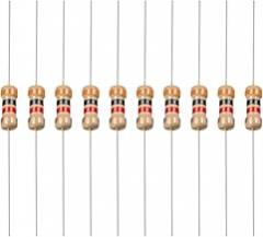 YOKIVE 100 PCS Carbon Film Resistors, 1/4W 3K Ohm 5% Tolerances Resistor, Good for DIY Electronic Projects (4 Color Band, 1.77x0.09-Inch)
