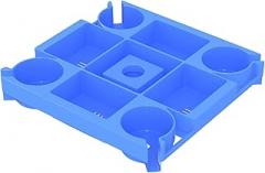 Beach Umbrella Table - Beach Umbrella Stand - Beach Tray with 4 Drink Holders Beach Table - Umbrella Cup Holder, Lightweight Umbrella Stand for Kids, Women, Men, Teenagers