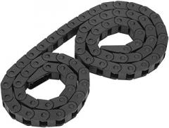 Wire Carrier Drag Chain, Black Plastic Cable, Strong Structure Wear for 3D Printers, CNC Machine Tools Electronic Equipment