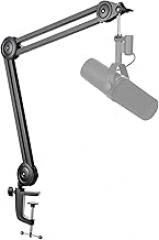 FIFINE Microphone Arm Stand-Heavy Duty Boom Arm, Suspension Scissor Adjustable Mic Stand with Desk Mount, C-calmp, 5/8