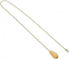 Housoutil Wooden Ceiling Fan Pull Chain Decorative Pendant Cord String for Bedroom and Living Room Smooth Natural for Comfortable Use