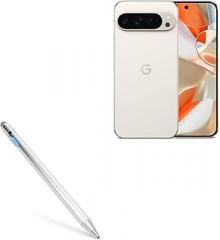 BoxWave Stylus Pen Compatible with Google Pixel 9 Pro XL - AccuPoint Active Stylus, Electronic Stylus with Ultra Fine Tip - Metallic Silver