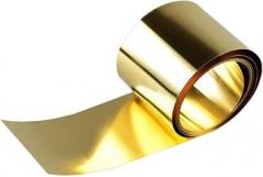 H62 Brass Foil Roll 0.4mm - 10-40mm Width x 1M for Electronics Crafts Construction(10mm)