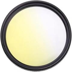 Graduated Gradual Color DSLR Camera Lens Filter 49mm 52mm 55mm 58mm 62mm 67mm 72mm 77mm Blue Red Orange Lens Filter Excellent(49mm,Gradual Yellow)
