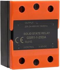 Electronic Parts Relay 1pcs GSR1-1 Solid State Relay DC-AC DC-DC AC-AC Single Phase SSR 10A 25A 40A 60A 80A 100A 120A Without Cover (Size : GSR1-1-10DA)