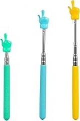 Retractable Finger Pointer Stick for Classroom: Extendable Telescopic Presentation Teacher Pointer Stick for Classroom Whiteboard Pointer (3 Pack)
