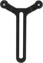 Y Bracket with Double Wheels, Universal Y Shaped Lens Support Bracket System for S SC Camera Stabilizer, 5kg Load