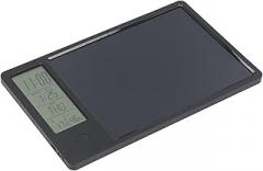 Multi Functional Electronic Writing Board with Calendar and Notepad, Lightweight LCD Handwriting Tablet for Office Use (Black)
