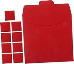 Garneck Cd DVD Sleeves Envelopes 10 Pack Paper Cd Cases Storage Sleeves for Discs Organizer Bin Wedding Movie Disc Holder